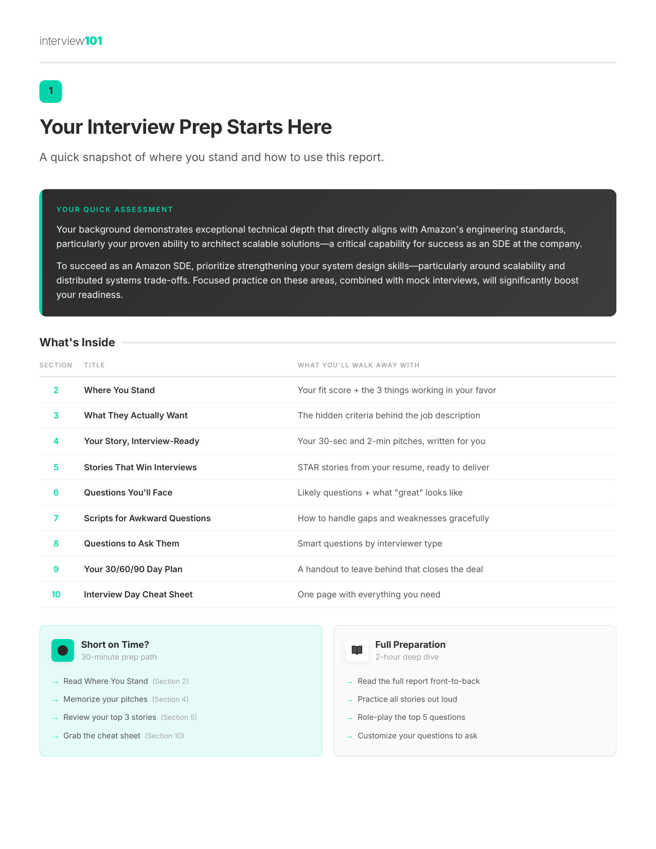 Your Interview Prep Starts Here