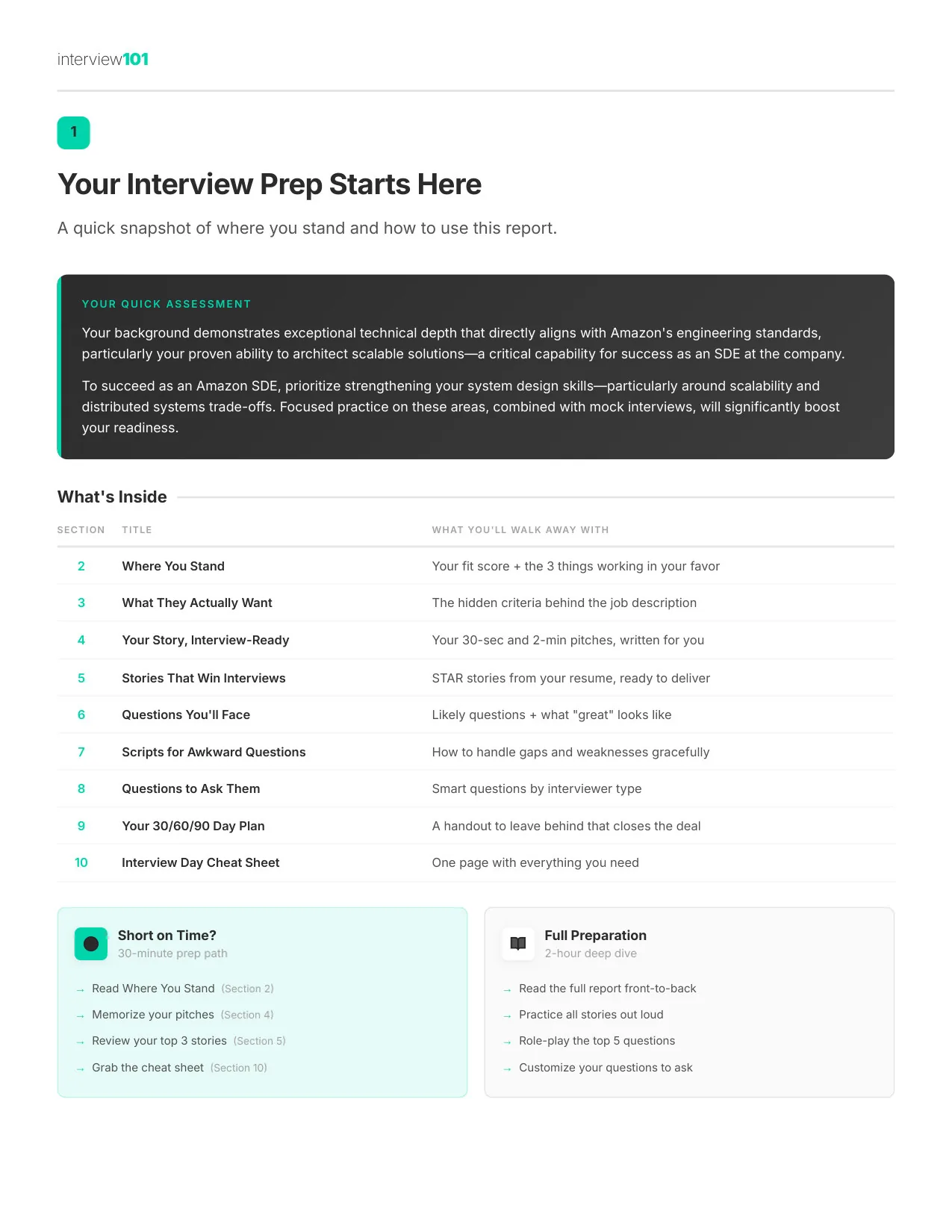 Your Interview Prep Starts Here