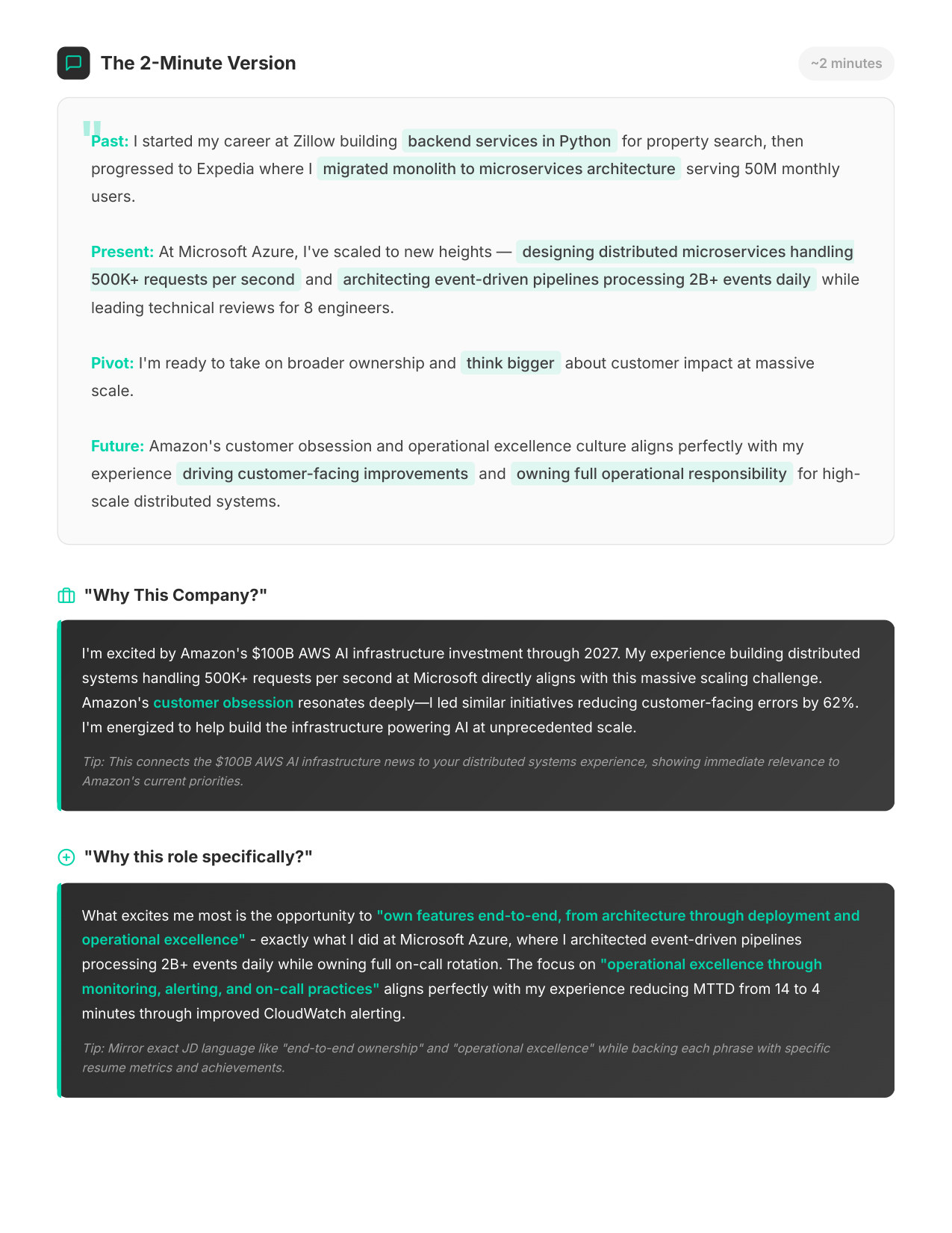 Your 2-Minute Pitch