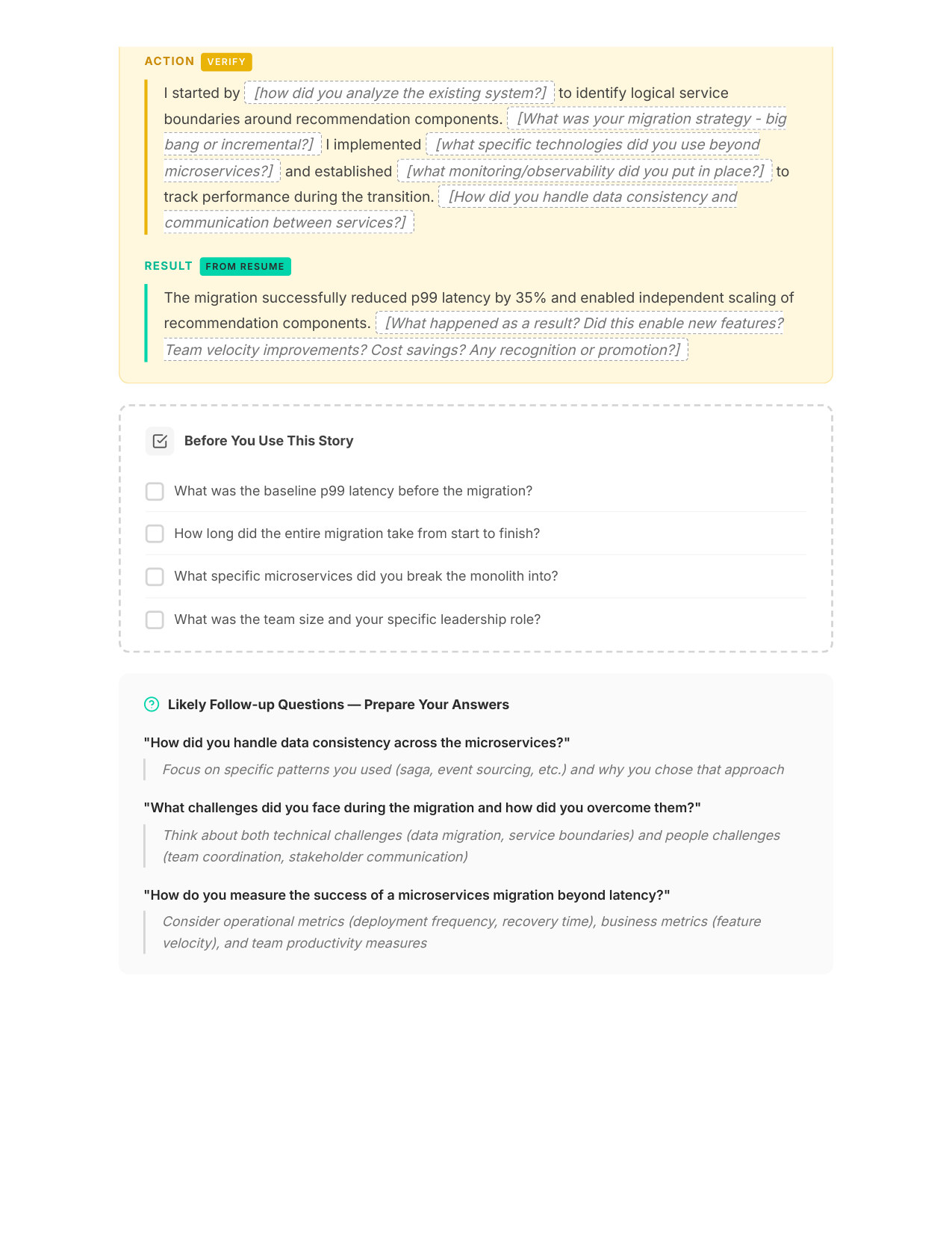 Your STAR Story (Page 2) — Apple TPM interview report