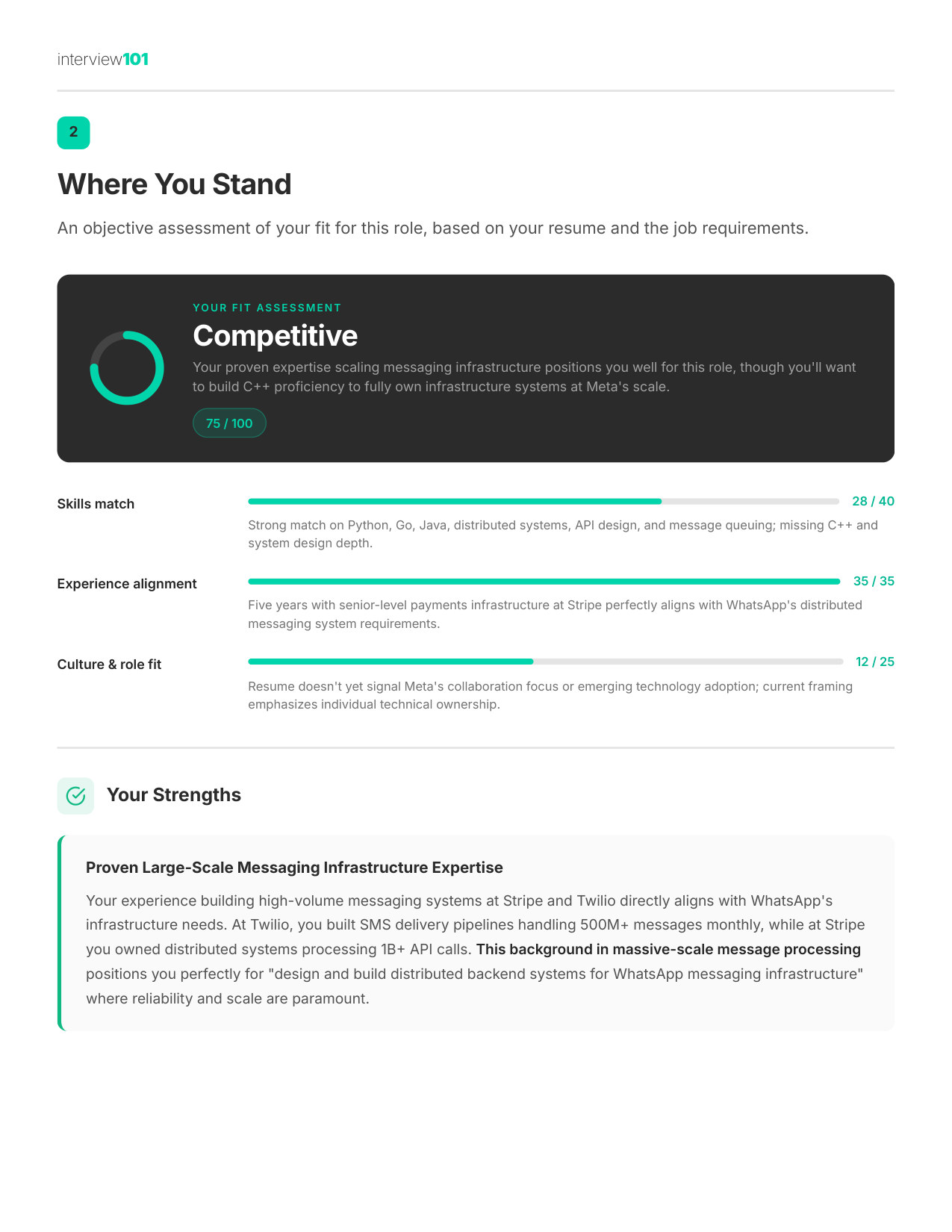 Where You Stand — Meta MLE interview report